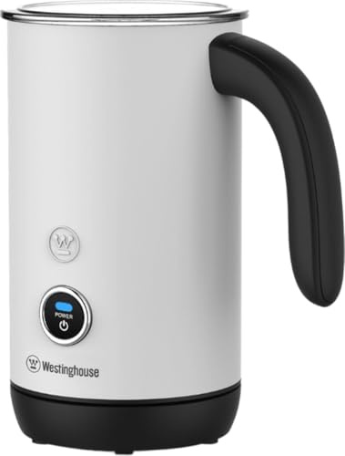 Westinghouse Electric Basic Milk Frother, 200ml, Non-Stick, for Cappuccino, Latte Macchiato & Cocoa, 360° Base, White