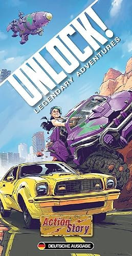 Asmodee, Unlock! – Action Story, Familienspiel, Rätselspiel, 1-6 Spieler, Ab 10+ Jahren, 60 Minuten, Deutsch