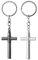 ARFUKA 2 Stück Trillerpfeife Notpfeife Signalpfeife Trainerpfeife Metall Kreuz Whistle mit Schlüsselanhänger für Outdoor Camping Wandern Jagen
