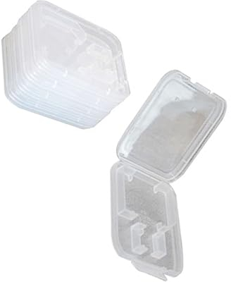 5Pcs Transparent Plastic Memory Card Case Holder for Micro Cards Compact Storage for Organizing Your Cards