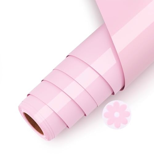 Asoway Plotterfolie Textil Rosa 3D Puff Vinylfolie HTV 25 X 244cm | Flexfolie Plotter Textil für DIY Kleidung, Mützen, Hosen, andere Stoffe, Leicht zu schneiden und zu jäten
