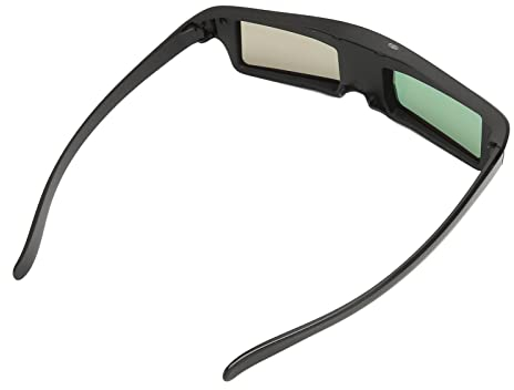 DLP Link 3D Brille, Wiederaufladbare 3D Active Shutter Brille für Alle DLP Link 3D Projektoren, Kompatibel mit 96 Bis 144 Hz, Eingebauter Wiederaufladbarer Akku (KX30)