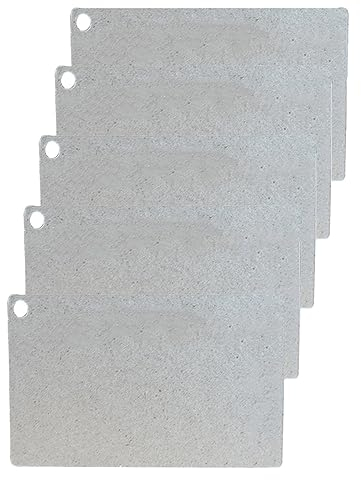 JOYSOG Cubierta de guía de ondas para microondas, 5 piezas de placas de mica, pieza de reparación de horno de microondas para accesorios de aislamiento térmico Galanz (11 x 7 cm)