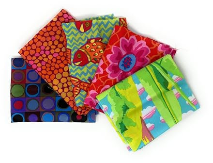 PattiPatch: Kaffe Fassett Myst-024 Designer Patchwork Quilt Stoff Paket zum Nähen DIY - 5 verschiedene FAT QUARTER MYSTERY-Serie (Myst-024)