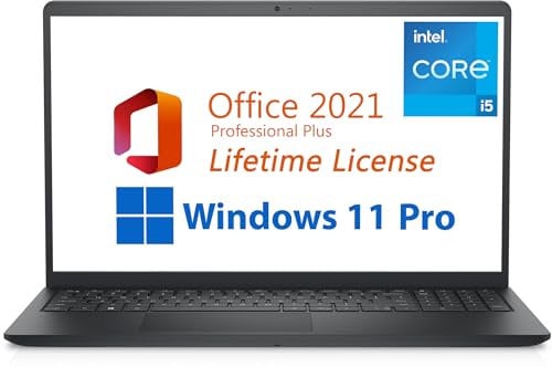 Dell 2023 Inspiron 15 Business Laptop, Free Microsoft Office 2021 with Lifetime License, 15.6 FHD 1920 x 1080, Intel Quad-Core i5-1135G7 2.4 GHz, 16GB DDR4 RAM, 1TB PCIe SSD, Windows 11 Pro, Black