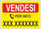 M-ITALY CARTELLO SEGNALETICO - VENDESI CON NUMERO PERSONALIZZABILE - Adesivo Extra Resistente, Pannello in Forex, Pannello In Alluminio (30x42, Plastica)