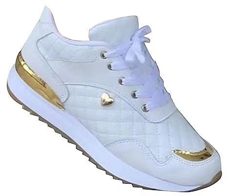 Baskets légères pour femme, chaussures de sport aériennes imperméables à lacets pour la marche quotidienne, le fitness, l'athlétisme, le fitness, les sports aériens, la marche et la course à pied,