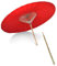Parasol de jardin chinois rond en bambou 200cm, parapluie rétro Shanghai, impermeable, Protection Solaire UPF50 +, parasol d'extérieur, rouge