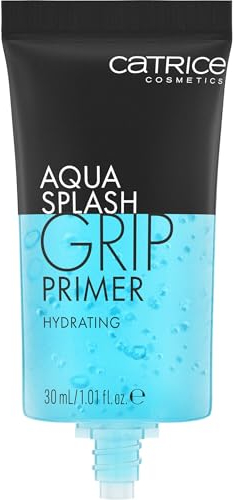 Catrice Aqua Splash Grip Primer, Blau, feuchtigkeitsspendend, langanhaltend, strahlend frisch, für trockene Haut, vegan, ölfrei, ohne Parabene, Nanopartikel frei, 1er Pack (30ml)