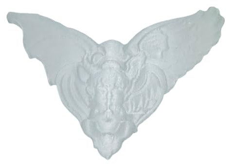 Erliway Natural Selenite Gargoyle 3.15 Selenite Quartz Crystal Gargoyle Figurine Healing Stone Carved Ornaments for Cleansing Protection Spiritual Healing Home Decor