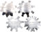 WeddHuis 4pcs Trimmer Edge Trimmer French Nails, French Smile Line Cutter, Nail Art Edge Trimmer, Trimmer