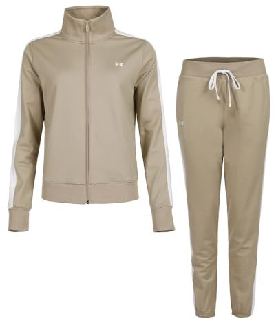 Under Armour Damen Trainingsanzug Tricot Tracksuit 1365147 City Khaki S