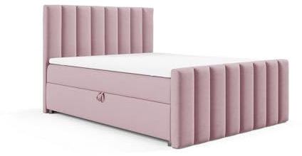 Best For Home | Trinity K10 Lux - Boxspringbett 180x200 | Boxspringbett mit Bettkasten und Topper | Polsterbett mit Matratze | Doppelbett mit Stauraum | Bett mit Lieferung und Aufbauservice