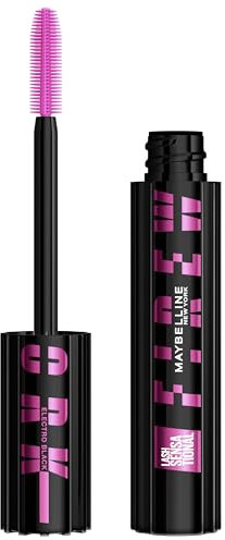 Maybelline New York Lash Sensational Firework Electro Black Mascara ultra nero lucido effetto oscurante, 10 ml