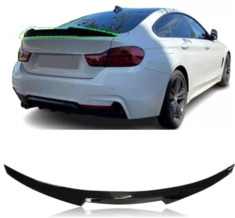 BONRYAN Heckspoiler passend für 2013-Heute BMW Heckflügel Glanz Schwarz 4er F36 Flügellippe
