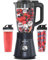 Safecourt standmixer – Kraftvoller Smoothie Maker, Blender & Mixer [1300W & 1,5L Glasbehälter] – für Smoothies, Shakes, Suppen, Dips und mehr [inkl. 2x 600ML Sportbecher To-Go]