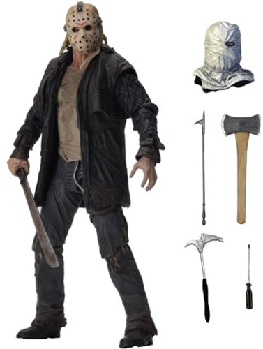 Zhongkaihua Jason Voorhees Figura Jason Voorhees Action Figure 18CM PVC Modello Ornamento per Casa e Scrivania di Natale Collezione per Compleanno Decorazione per Halloween Regalo