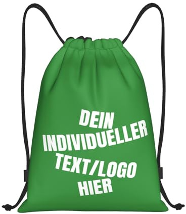 Tingwei Personalisiertes rucksack Turnbeutel mit Kordelzug mit Foto/Logo/Text, personalisierte Sporttasche, Sportbeutel für Herren und Damen,wasserdicht Turnbeutel, Schwimmtasche,Sport