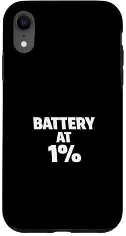 Battery at 1% Case for iPhone XR