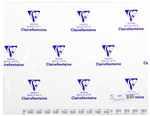 Clairefontaine - Ref 93458C - Etival Cold Pressed Sheets for Watercolour Painting & Drawing (25 Sheets of Paper) - 50 x 65cm - 300gsm Cellulose Art Paper