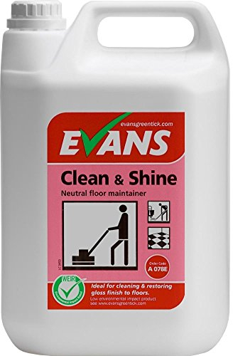 Evans Vanodine Clean and Shine, Floor Maintainer, Floral Perfume, 5 Litres, Pack of 2
