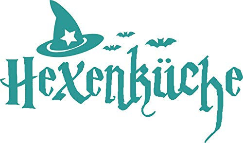 GRAZDesign Wandtattoo Küche Hexenküche | Wandaufkleber Sprüche selbstklebend - 85x50cm / 054 türkis