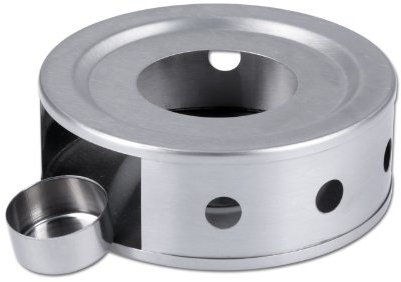 Chg 3421-00 Calientaplatos De Acero Inoxidable Mate, Diámetro Aprox. 15 Cm, Altura Aprox. 5 Cm