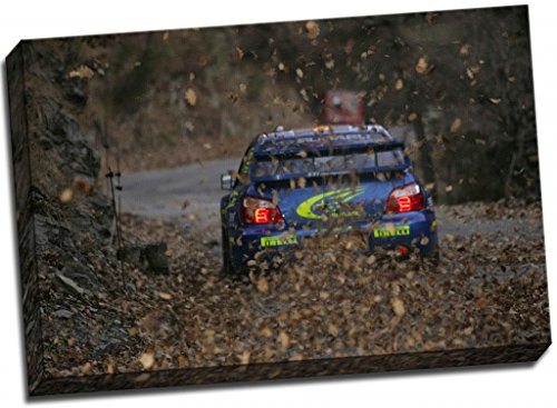 Colin McRae WRC Rally Subaru Impreza Canvas Print Poster 30x20 Inches A1 by Panther Print