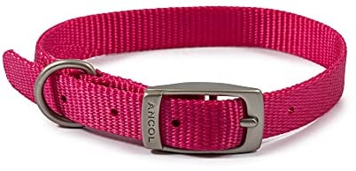Ancol Heritage Heritage Nylon Collar, Size 4, raspberry