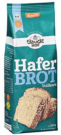 Bauckhof Pain d'avoine bio sans gluten, lot de 3 (3 x 500 g), G (lot de 3)