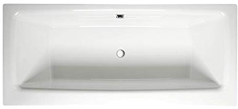 Badewanne KVADRA 180x80x47cm mit breitem Wannenrand, komplett mit Wannenfüssen