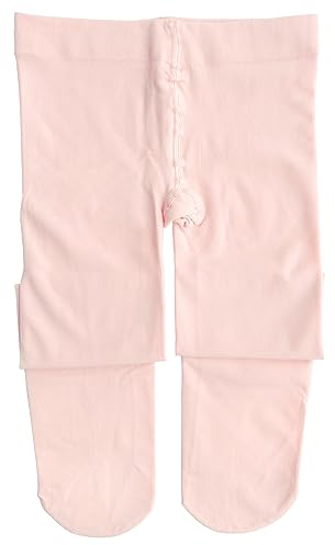 Dancina Mädchen Ballett Strumpfhose Ultra-Stretch Mikrofaser M (122-140) Rosé-Apricot
