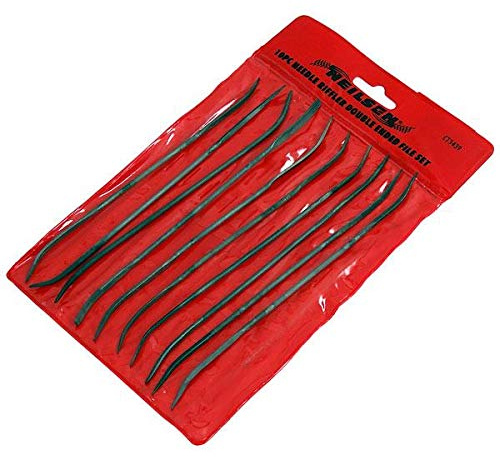 Riffler File Set 180mm 10 Pieces Needle Glass Stone File Tool S93