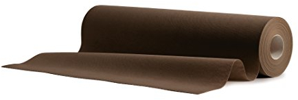 AROBA 1x Airlaid Tischläufer (Braun, 40 cm x 24 m) - Stoffähnliche Tischläufer - Tischband Tischtuchrolle Tischdeko für Hotel Catering Geburtstag Restaurants Kommunion Taufe