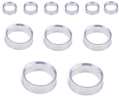 18 Stück Acryl-Ring-Display-Ständer für Golfbälle, Tennisbälle, Baseball-Eier, Kristallbälle (klein, mittel, groß)