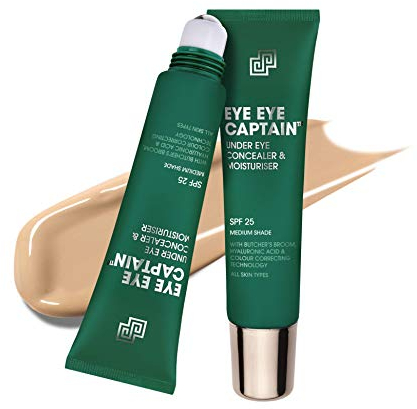 Shakeup — Concealer für Herren, zur Verwendung unter den Augen, reduziert Augenringe, mit SPF25, veganes Make-up, 24-Stunden-Feuchtigkeitsversorgung, 15ml (Medium, 15ml)