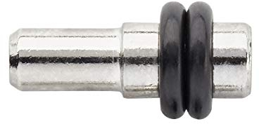 Secotec 100 Stück Regal-Halterung mit Gummiringe für Einlege-Böden Glasbodenträger Ø 5 mm Regalhalter für Glasböden Bodenträger Regalstift Stahl verzinkt Fachbodenträger