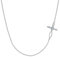 EVER FAITH Kreuz Halskette 925 Sterling Silber CZ Schmuck Religiöse Kirche seitwärts Keltischer Knoten Choker Kette für Damen, Mädchen