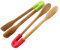 Pinzas de bambú para carne para pan, tostadora, color rojo, 1 unidad