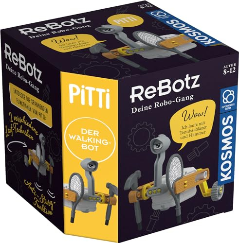 Kosmos 602581 ReBotz - Pitti der Walking-Bot, Mini-Roboter zum Bauen, Spielen und Sammeln für eine Robo-Gang, Roboter-Spielzeug, Experimentier-Set für Kinder ab 8-12 Jahre