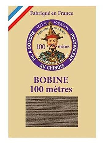 Sajou Fil à Coudre Polyvalent - Fil au Chinois Fabriqué en France - Coloris 907 : Acier