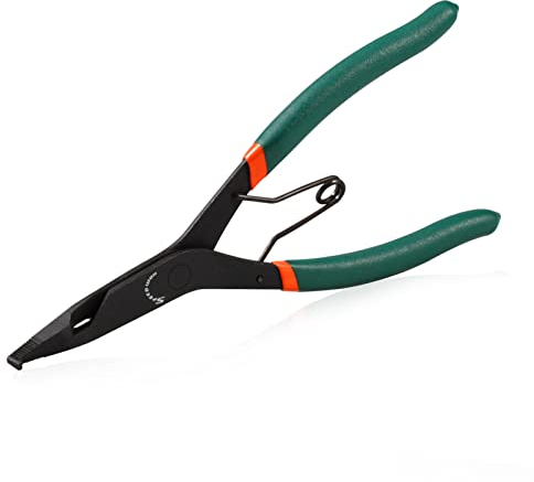 SPEEDWOX 9 Inch Angle Tip Lock Ring Pliers - Transmission & Circlip Pliers with Black Oxide Finish