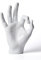 NENBOLEC Finger Geste Statuen Hand Skulptur Figuren Dekor Polyresin Arts Geschenk Weiß 28cm