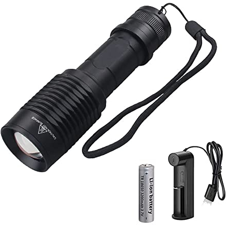 WESLITE Infrarot Taschenlampe 940nm, 5W IR Licht Taschenlampe für Nachtsicht, Jagd, Zoomfähig IR Strahler mit Wiederaufladbarem Akku und Ladegerät (Muss mit Nachtsichtgerät Verwendet Werden)