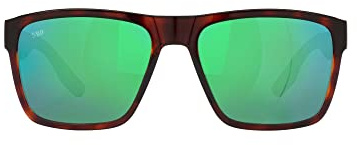 Costa Del Mar Herren Paunch XL Sonnenbrille, Schildkröte/Grün verspiegelt, polarisiert, 580 g, 59 mm