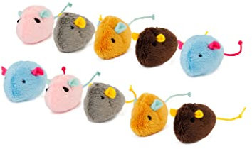 Hartz Cattraction with Silver Vine & Catnip Crinkle Mice, 10 Count