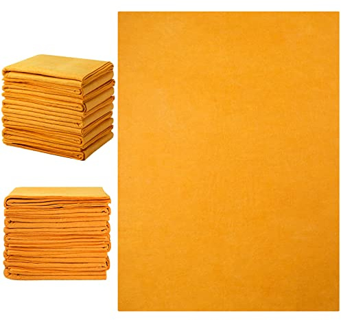 SEEWEY 10 Pack 20 x 27 Shammy Cloths Absorbent Chamois Towel