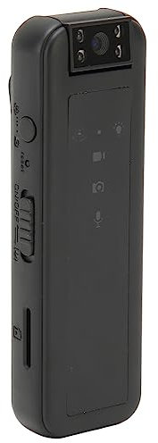 Mini Caméra Corporelle HD 1080p, Vision Nocturne Infrarouge Portable, Mini Caméra de Sport Portable jusqu'à 256 Go, Caméra Portée sur Le Corps pour L'enregistrement Extérieur des