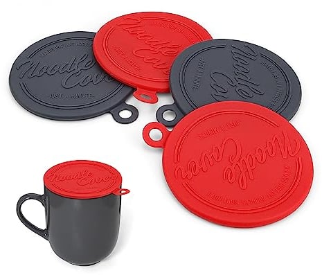 4 Pièces Couvercle Silicone Tasse, PARFCO Couvercle Etirable en Silicone Alimentaire, Capote de Verre Réutilisable, Capote de Verre pour Empêcher Poussière et Saleté de Pénétrer dans Votre Tasse