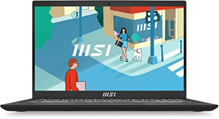 MSI Notebook Modern 15 H laptop (B13M-004UK), Intel Core i5-13420H, 15.6 FHD 60Hz Panel, Intel Iris Xe Graphics, 8GB*2 DDR4, 512GB NVMe PCIe SSD, Windows 11 - Classic Black